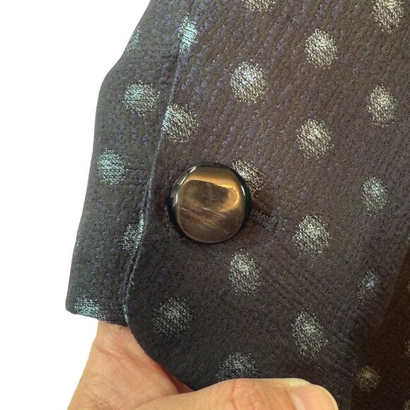 Armani Collezioni Giacca Polka Dot Silk Wool Blend Blazer – Size 6 - Picture 11 of 14